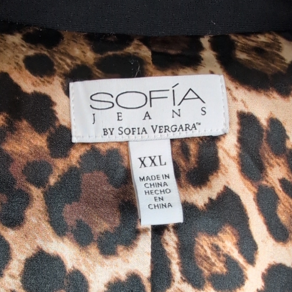 Sofia by Sofia Vergara Leopard Print Jacket XXL N… - image 6